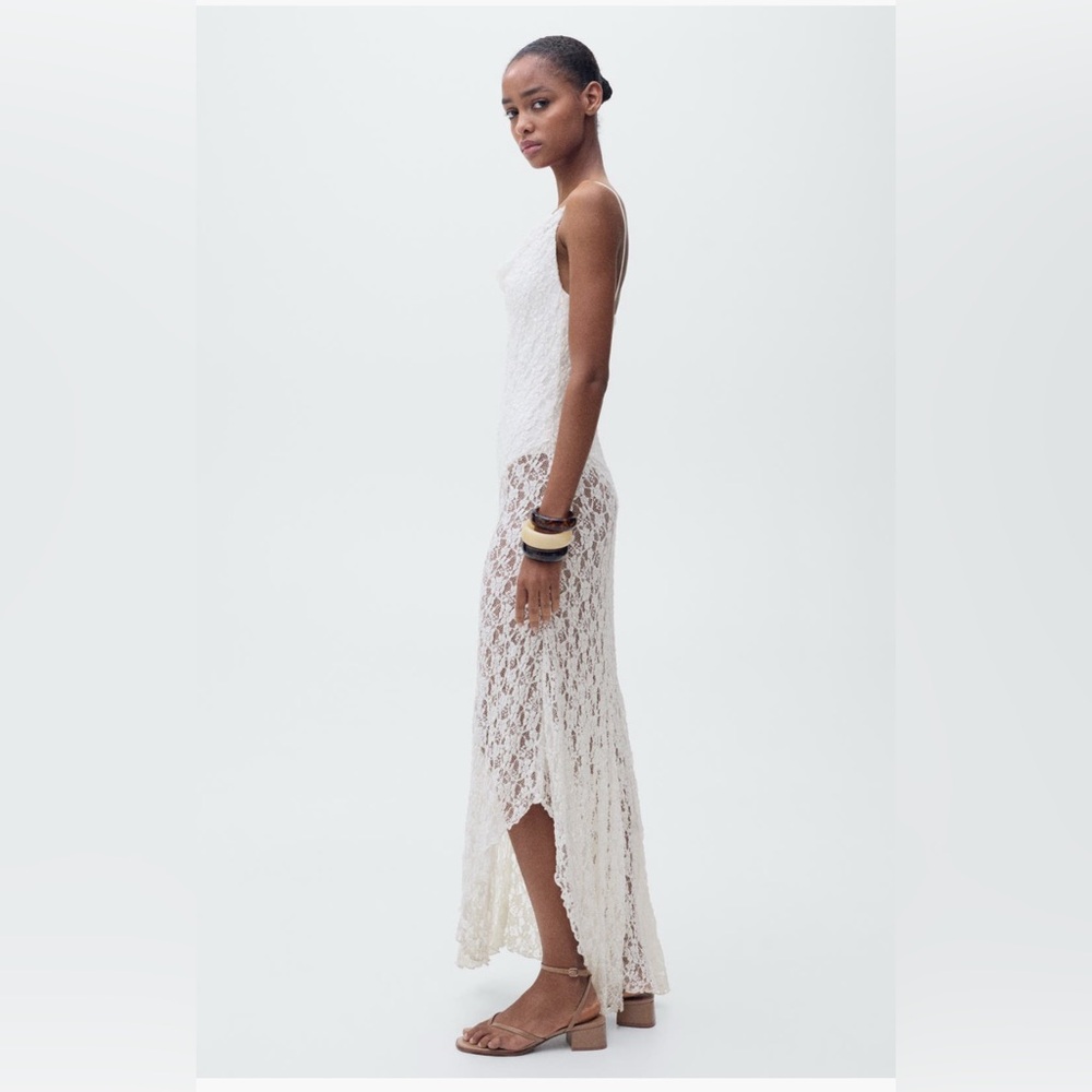 Brand New Sheer Lace Mango Dress